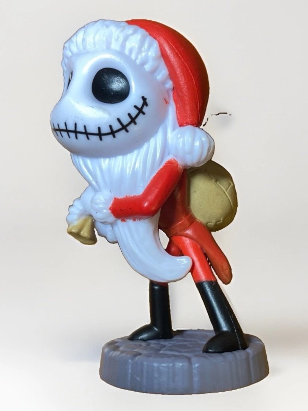 Nightmare Before Christmas Santa Jack Skellington Action Figure Cake Topper 2.5”